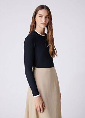 Beymen Club Navy Blue White Sweater - 6
