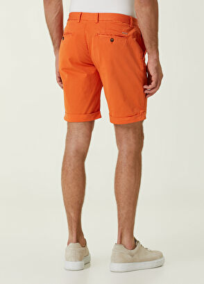 Beymen Club Slim Fit Turuncu Twill Şort - 3