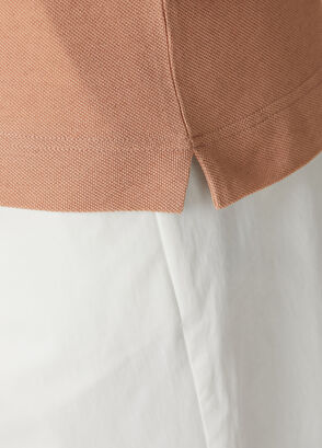 Beymen Club Beige Relax Fit Cotton Linen Piqué T-shirt - 8