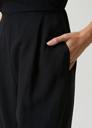 Beymen Club Siyah Anvelop Yaka Dökümlü Tulum - 8