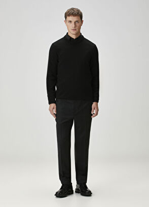 Siyah Kaşmir Kazak - Görsel 5