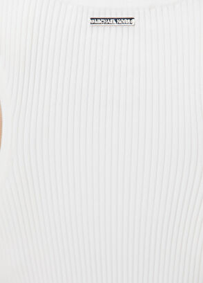 Michael Michael Kors Racer White Tank Top - 5