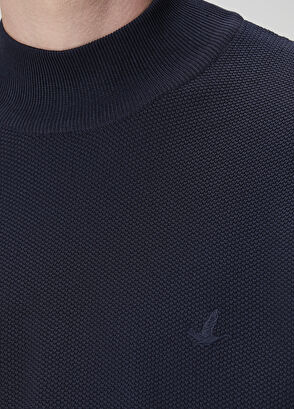 Beymen Club Navy Blue Half Turtleneck Sweater - 6