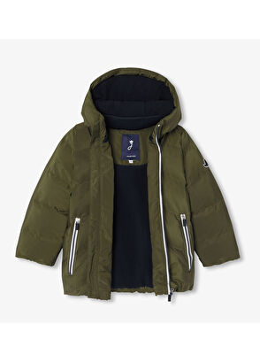 Jacadi Paris Haki Kapüşonlu Erkek Çocuk Şişme Mont - 6