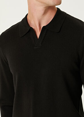 Beymen Club Siyah Polo Yaka Triko - 6