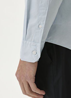 Beymen Club Comfort Fit Blue Tencel Twill Shirt - 6