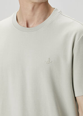 Beymen Club Relax Fit Light Khaki Basic T-Shirt - 6