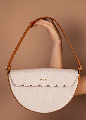 SOU-BA Pina Beige Shoulder Bag - 8