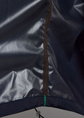 Loft Navy Kapüşonlu Kadın Yağmurluk - Görsel 9