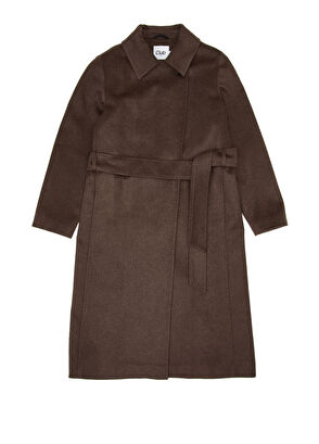 Beymen Club Brown Belted Cashmere Coat - 5