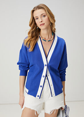 Beymen Club Blue White Cardigan - 5