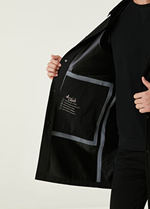 Beymen Club Black Hooded Technical Overcoat - 10