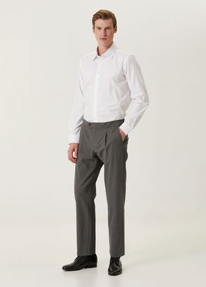 Beymen Bes Custom Fit Beyaz Gömlek - 3