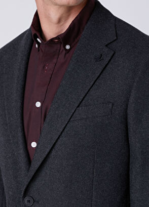 Beymen Club Anthracite Wool Jacket - 6