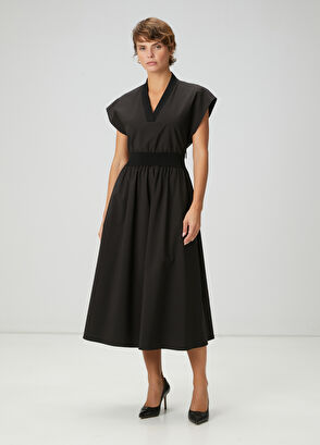 Beymen Club Black Midi Dress - 4