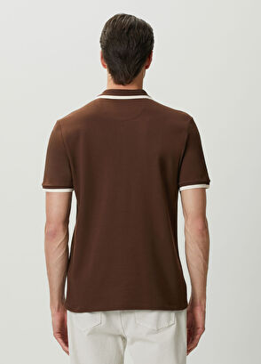 Beymen Club Kahverengi Ekru Polo Yaka T-shirt - 4