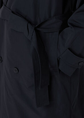 Beymen Club Black Detachable Vest Double-Breasted Top Coat - 8