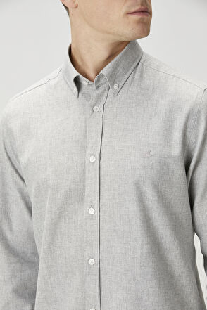 Beymen Club Comfort Fit Grey Shirt - 5