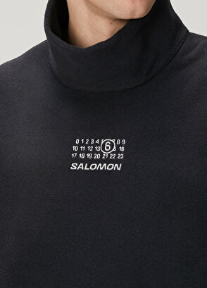 MM6 x Salomon Boxy Fit Hooded Fleece Sweatshirt - 5