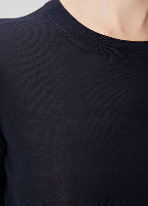 Beymen Club Lacivert Yün İnce Basic Kazak - 6