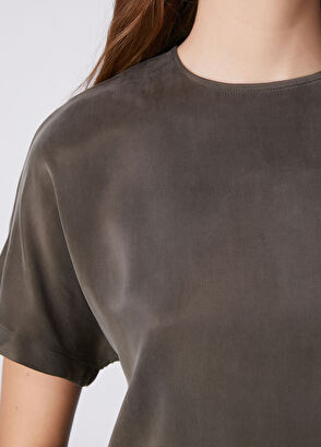 Beymen Club Khaki Cupro Blouse - 8