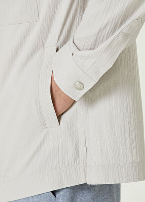 Beymen Club Taş İri Gofre Dokulu Dış Gömlek - 6