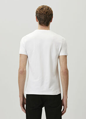 Beymen Club Off-White Regular Fit Elastane Basic T-Shirt - 6