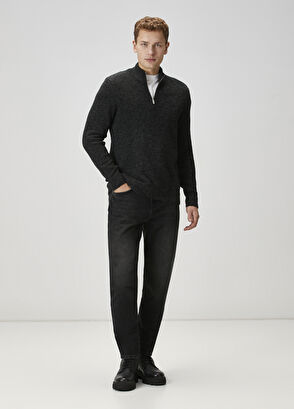 Beymen Club Anthracite Collar Zippered Sweater - 3