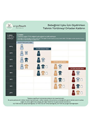Ergopouch Australia 2.0 TOG Organik Pamuklu Kalın Çocuk Pijama Takımı - 6