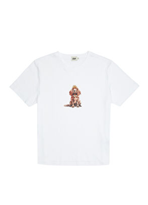 Beymen Club Beyaz Cocker Baskılı T-shirt - 8