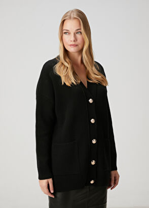 Beymen Club Siyah Yün Hırka - 4