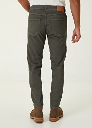 Beymen Club Slim Fit Haki Yumuşak Flanel Dokulu Spor Pantolon - 3