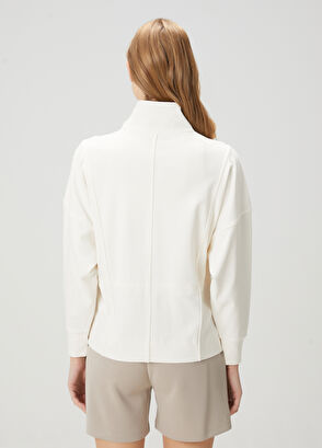 Beymen Club Ekru Fermuarlı Sweatshirt - 6