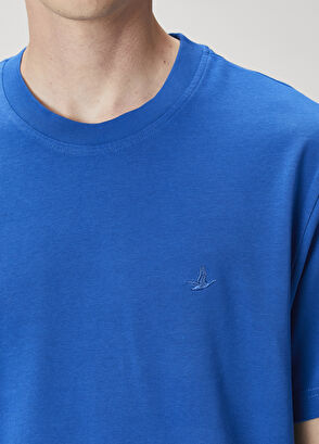 Beymen Club Relax Fit Saks Basic T-shirt - 6