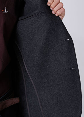 Beymen Club Anthracite Wool Jacket - 9