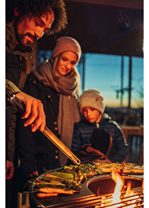 Decofire Hoefats Bowl 57 Tripod ve Barbekü Seti - 8