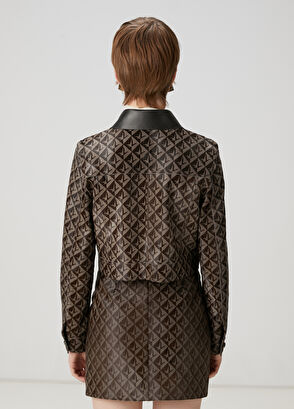 Beymen Club Dark Brown Double-Breasted Leather Jacket - 5