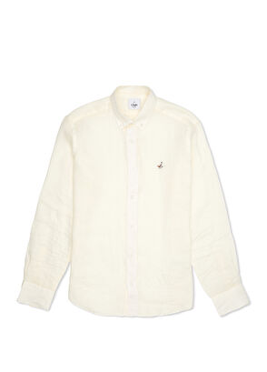 Beymen Club Comfort Fit Cream Linen Shirt - 8
