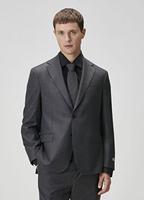 Beymen Collection Drop 4 Gri Yün Takım Elbise - 5