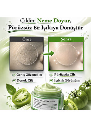Fully Fully Green Tomato Cream Nemlendirici Yüz Kremi 90 ml - 6