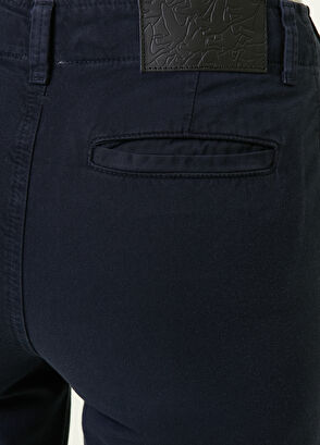 Beymen Club Lacivert Normal Bel Dar Paça Pantolon - 5