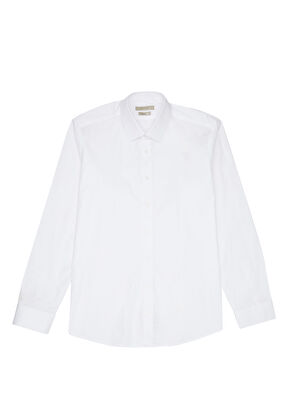 Custom Fit Beyaz Gömlek - Görsel 10