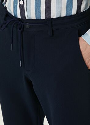 Beymen Club Lacivert Beli Kordonlu Spor Pantolon - 4