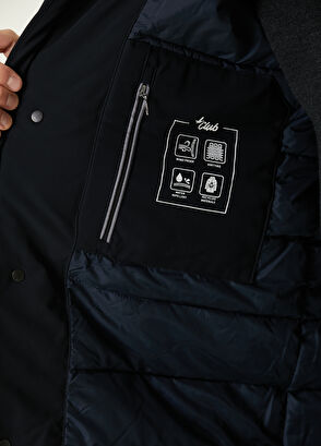 Beymen Club Navy Blue Hooded Coat - 8