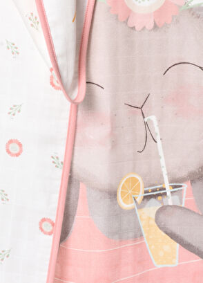 Casadora Baby Loulou Organic Cotton Welt Double Sided Baby Girl Muslin Blanket - 5