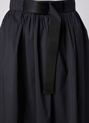 Beymen Club Black Technical Fabric Midi Skirt - 6