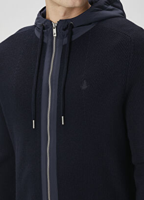 Beymen Club Lacivert Kapüşonlu Triko Hırka - 6