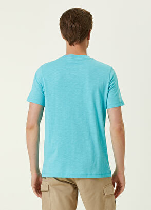 Beymen Club Mavi Logo Nakışlı T-shirt - 4