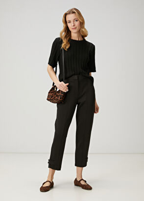 Beymen Club Black Short Sleeve Sweater - 3