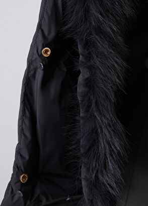 Beymen Club Koyu Gri Kapüşonlu Puffer Mont - 9
